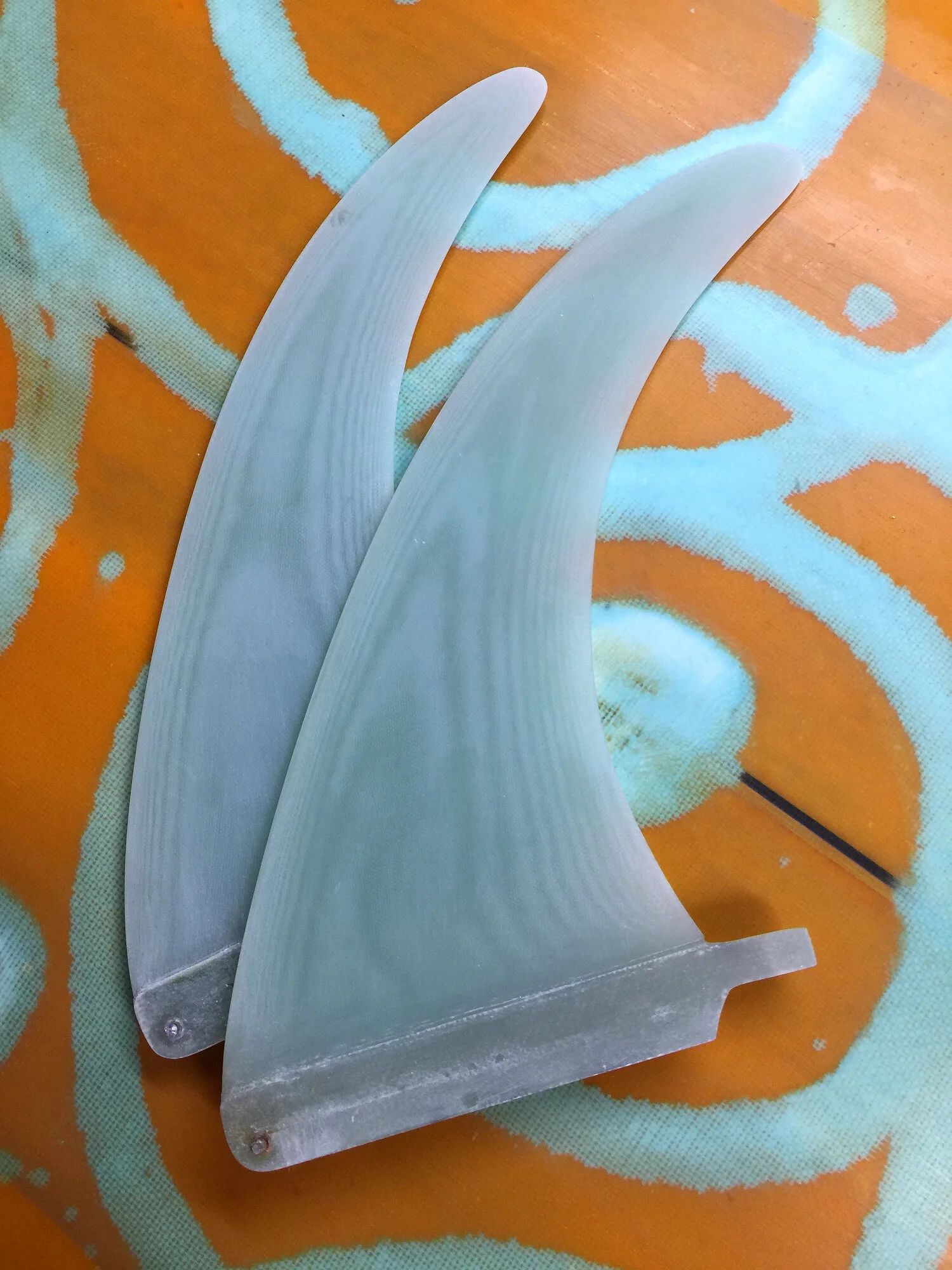 Pair of fiberglass flex fins