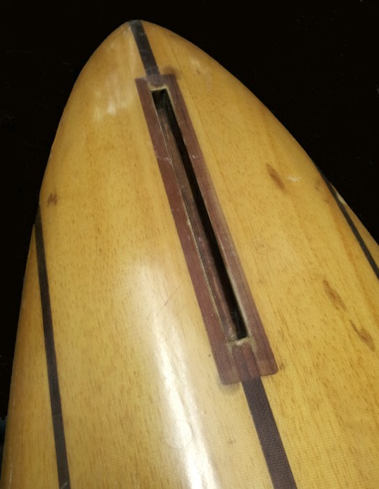 George Downing's first fin box (early 1950's)