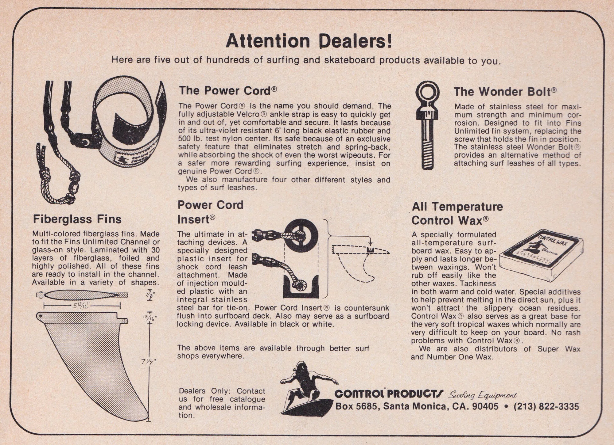 Control Products, 1976
