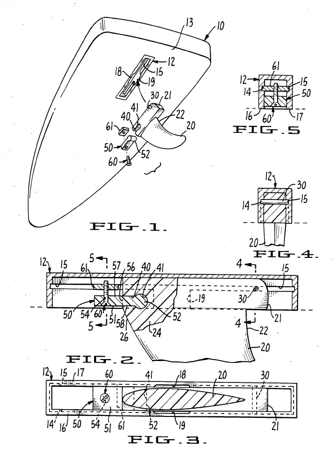 DeWitt Breakaway fin holder
