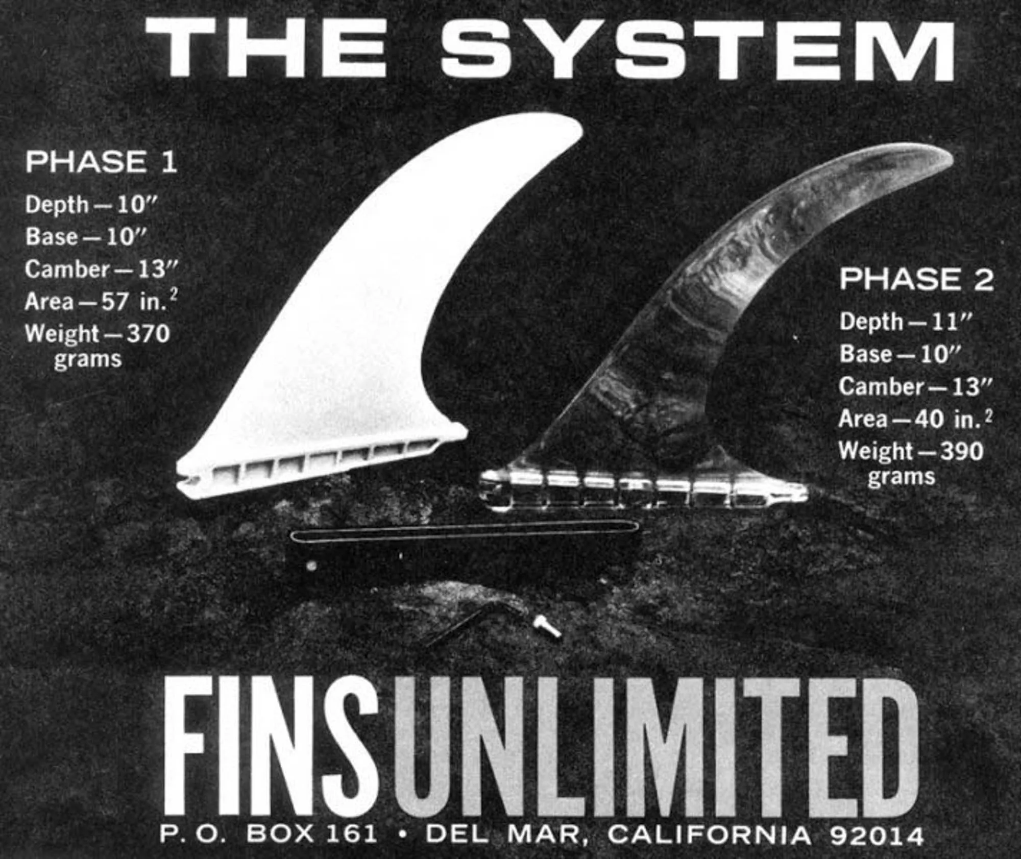 Vintage fin ad, 1968