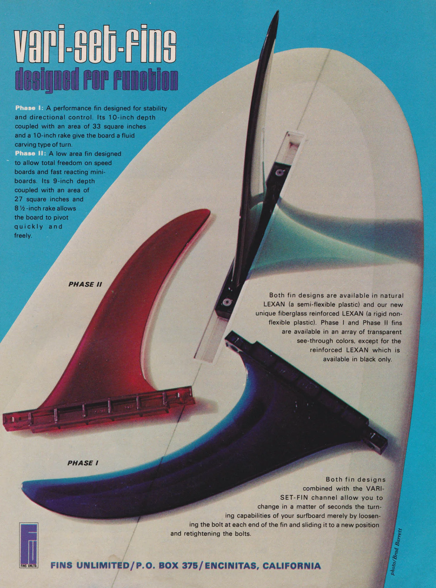 Vintage fin ad, 1969