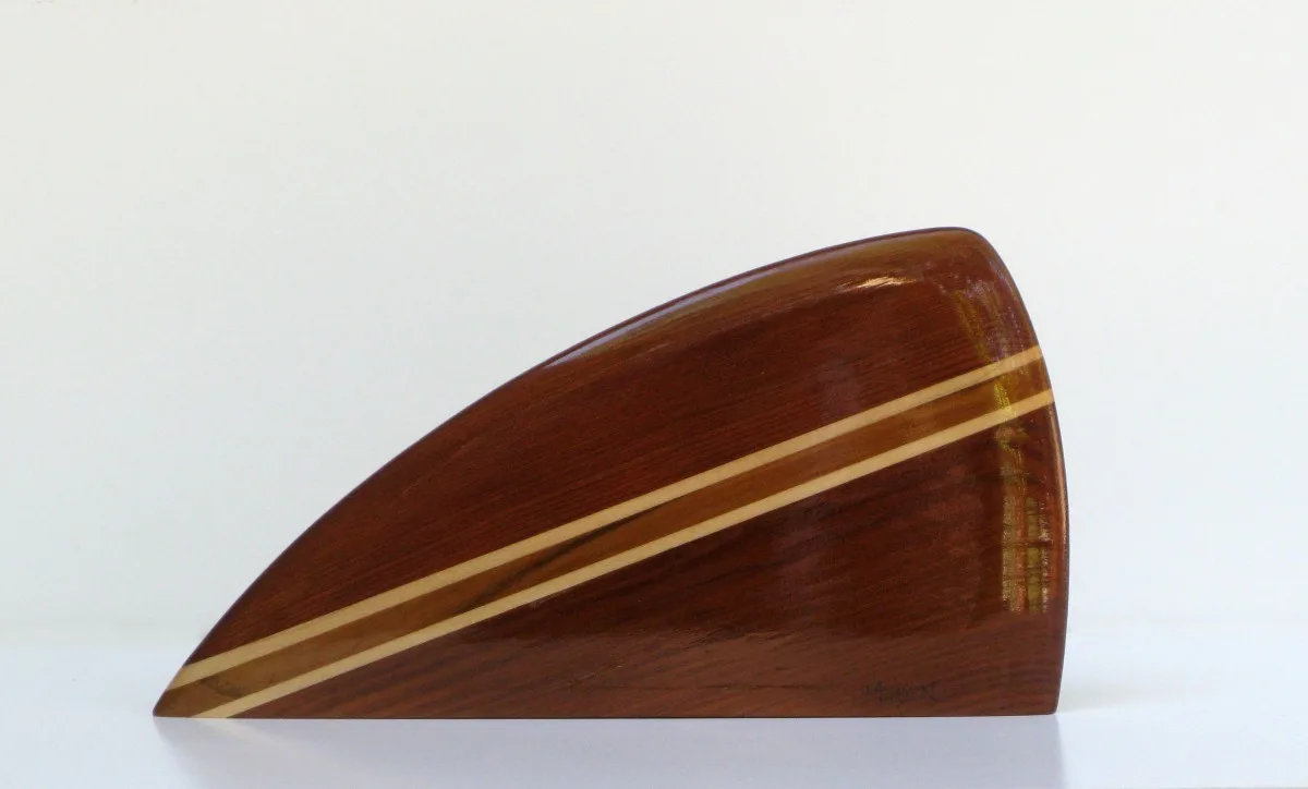 Redwood, cedar and maple gun fin photo: Merson