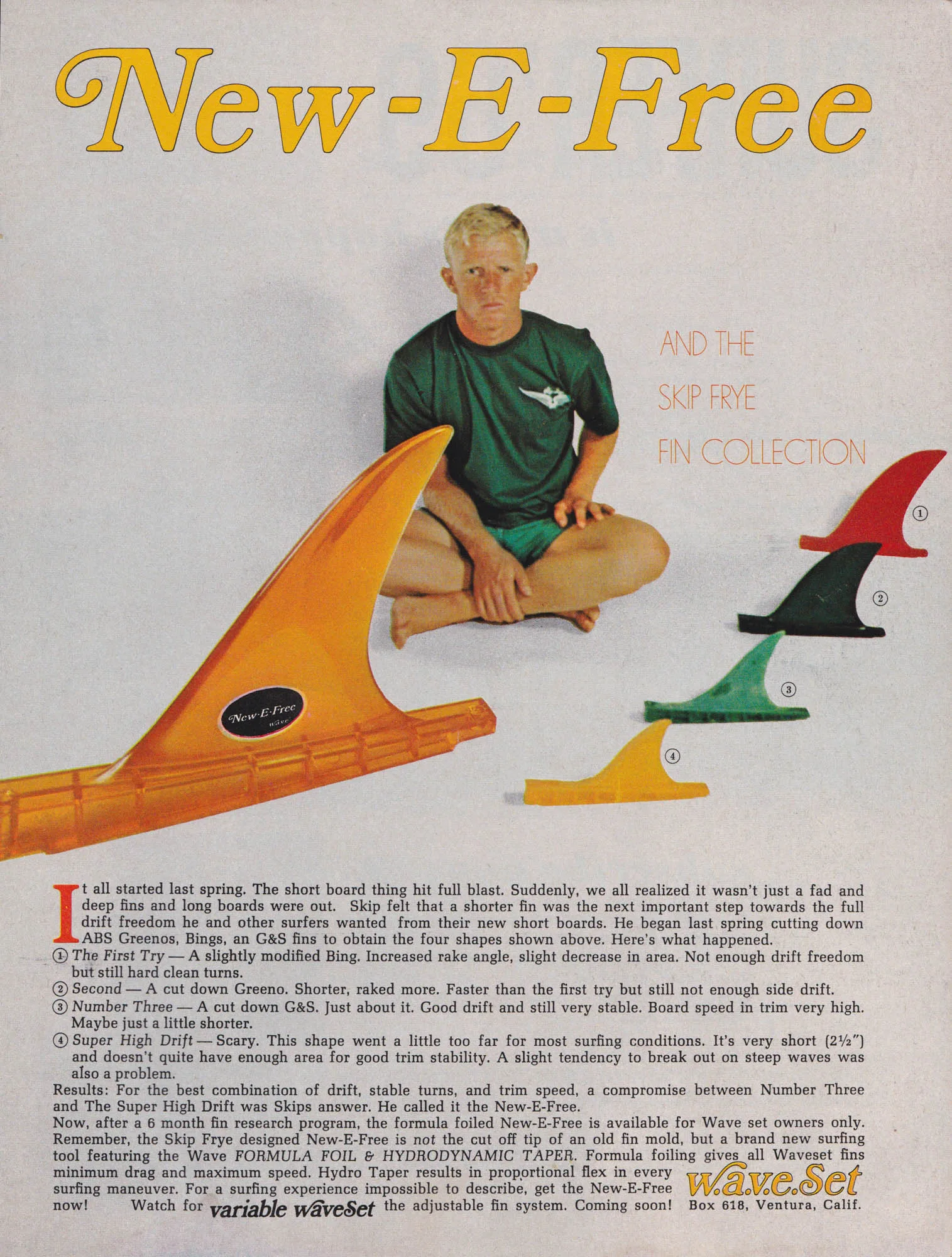 Vintage fin ad, 1969