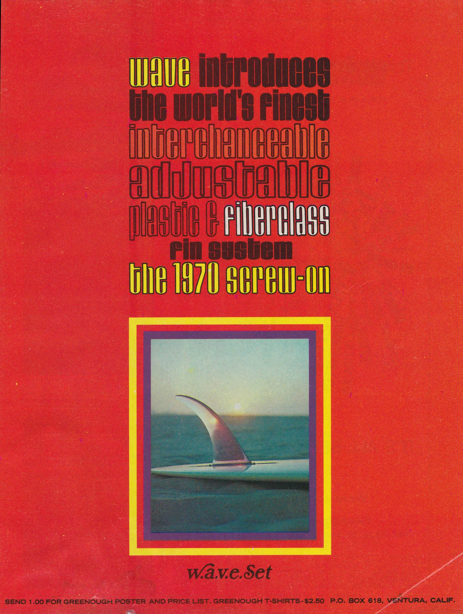 Vintage fin ad, 1970