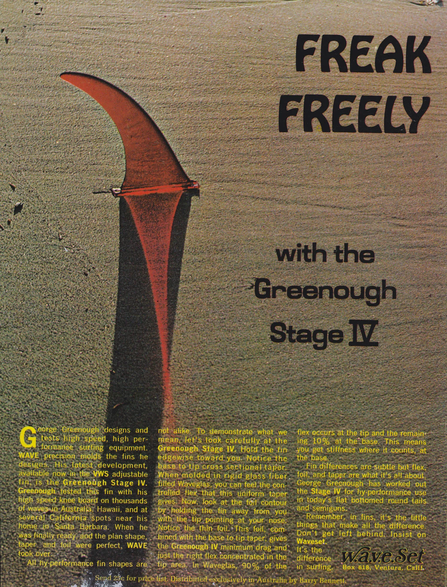 Vintage fin ad, 1969