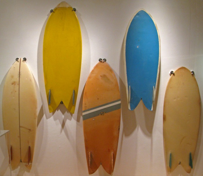 Steve Lis fish, Surf Craft exhibit Mingei International Museum photo: Merson